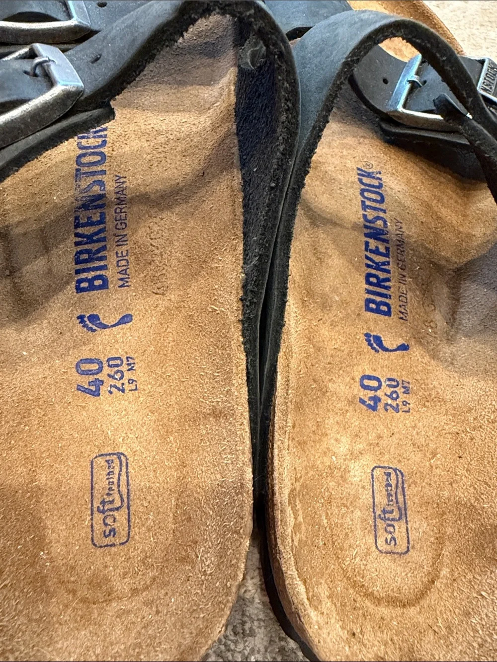 Arizona Soft Footbed Slide Sandal Birkenstock Women’s Sz 9 Men’s Sz 7